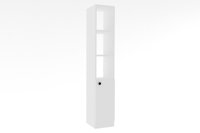 Hanah Home Trend - White Armario de Baño Escandinavo Blanco con Amplio Almacenamiento y Fijación a Pared 170x30x29.6 cm